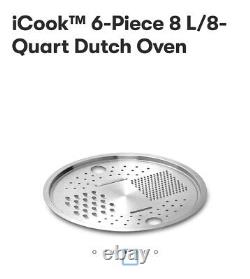 ICookT 6-Piece 8 L/8-Quart Dutch Oven