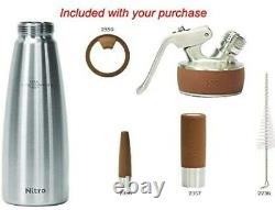 ISi Nitro Brown Stainless Steel 1 Quart Charger 179001