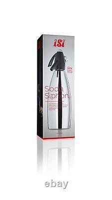 ISi Stainless Steel Soda Siphon, 1 Quart, Stainless