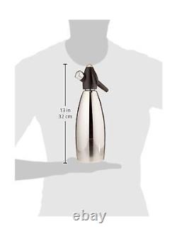 ISi Stainless Steel Soda Siphon, 1 Quart, Stainless