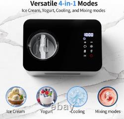 Ice Cream Maker Machine with Compressor 2.1 Quart Stainless Steel Yogurt Maker