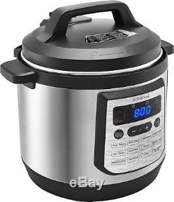 Insignia- 8-Quart Multi-Function Pressure Cooker Stainless Steel