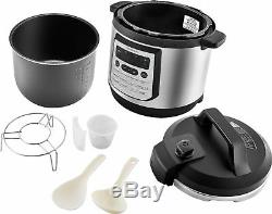 Insignia- 8-Quart Multi-Function Pressure Cooker Stainless Steel
