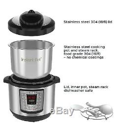 Instant Pot 8 Quart 6 in 1 Programmable Pressure Cooker Instapot 1000W V3