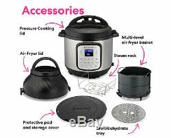 Instant Pot Duo Crisp and Air Fryer 6 Quart 11-in-1 Programmable Pressure Cooker