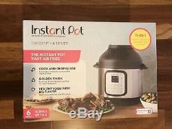 Instant Pot Duo Crisp and Air Fryer 6 Quart 11-in-1 Programmable Pressure Cooker