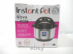 Instant Pot Duo Nova 10 Quart Multi Cooker Stainless Steel OPEN BOX