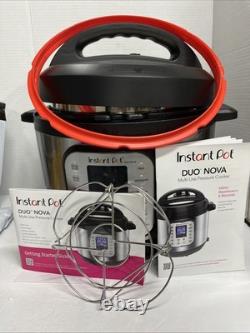 Instant Pot Duo Nova 100 Pressure Cooker 10 Quart Stainless Steel with Rack