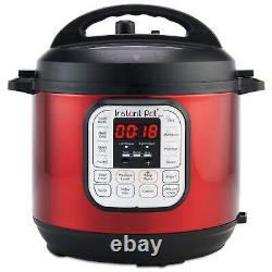 Instant Pot DuoT 6 Quart Multi-Cooker, Red Stainless Steel