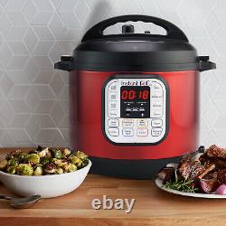 Instant Pot DuoT 6 Quart Multi-Cooker, Red Stainless Steel