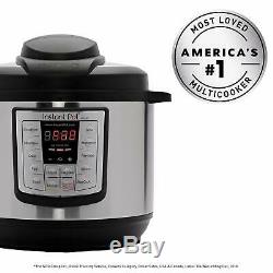 Instant Pot Pressure Slow Cooker 12 in 1 Programmable 6 Quart Steamer Instapot