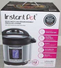 Instant Pot ULTRA 60 10 in 1 6-qt Quart Programmable Pressure Cooker BRAND NEW