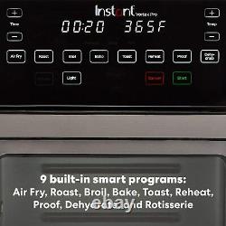 Instant Vortex Pro 10 Quart Air Fryer Oven Stainless Steel New