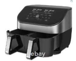 InstantT Vortex Plus Dual 8-quart Stainless Steel Air Fryer with ClearCook