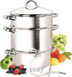 Juice Steamer Extractor, 11-Quart, Stainless Steel Juicer Fruit Machine Steam