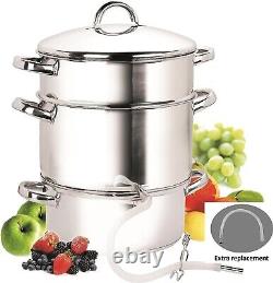 Juice Steamer Extractor, 11-Quart, Stainless Steel Juicer Fruit Machine Steam