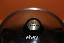 KITCHEN CRAFT 6 quart Stainless Steel Electric Slow Cooker with Base Lid