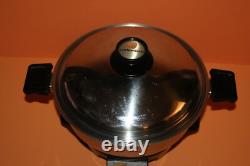 KITCHEN CRAFT 6 quart Stainless Steel Electric Slow Cooker with Base Lid
