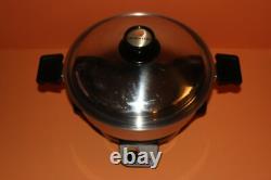 KITCHEN CRAFT 6 quart Stainless Steel Electric Slow Cooker with Base Lid