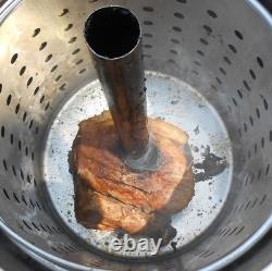 KK30SRP 30 Quart Stainless Steel Turkey Skewer Pot with Basket & Lid
