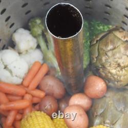KK30SRP 30 Quart Stainless Steel Turkey Skewer Pot with Basket & Lid