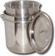 Kk36sr Ridged Stainless Steel Pot, 36-quart