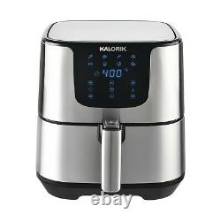 Kalorik 5.3 Quart Air Fryer Pro XL, Stainless Steel