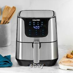 Kalorik 5.3 Quart Air Fryer Pro XL, Stainless Steel