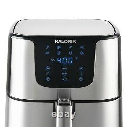 Kalorik 5.3 Quart Air Fryer Pro XL, Stainless Steel