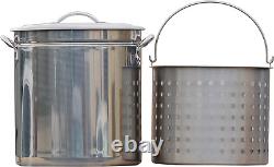 King Kooker KK36SR Ridged Stainless Steel Pot, 36-Quart