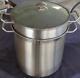 Kirkland Stainless Steel 10 Quart Stock Pot With Strainer/steamer And Lid Used