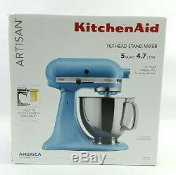 Kitchen Aid Artisan Series 5 Quart Tilt-Head Stand Mixer KSM150PSVB Velvet Blue