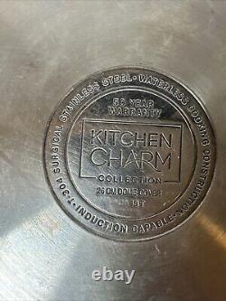 Kitchen Charm 6 Quart Dutch Oven Dome Cover T304 Stainless Steel Royal Prestige