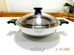 Kitchen Craft Americraft 5 Quart 12 Wok Stainless Steel Waterless USA