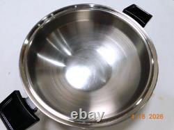 Kitchen Craft Americraft 5 Quart 12 Wok Stainless Steel Waterless USA