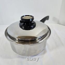 Kitchen Craft West Bend 3 Quart Stainless Steel Sauce Pan withLid MINT