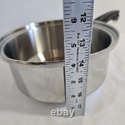 Kitchen Craft West Bend 3 Quart Stainless Steel Sauce Pan withLid MINT