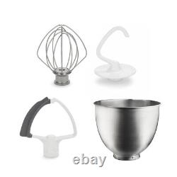 KitchenAid 3.5-Quart Brushed Stainless Steel Bowl + Flex Edge Accessory Pack