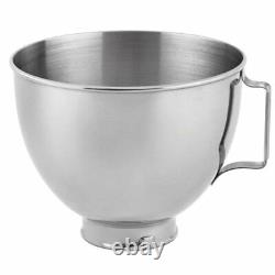 KitchenAid 4.5-Quart Stainless Steel Bowl withHandle + Flex Edge Beater Fits 4