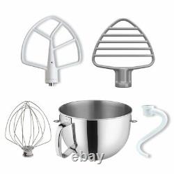 KitchenAid 6-Quart Stainless Steel Bowl + Coated Pastry Beater Accessory Pack