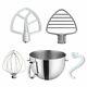 Kitchenaid 6-quart Stainless Steel Bowl + Coated Pastry Beater Accessory Pack