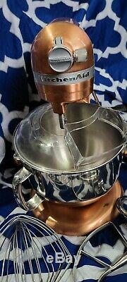 KitchenAid 7-Quart Bowl-Lift Stand Mixer Limited Edition Copper with attachments