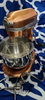 KitchenAid 7-Quart Bowl-Lift Stand Mixer Limited Edition Copper with attachments