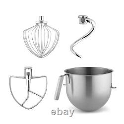 KitchenAid 8-Quart Stainless Steel Bowl + Stand Mixer Accessory Pack Fits 8-Q