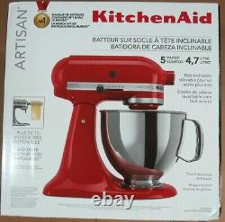 KitchenAid Artisan KSM150PSER 5 Quart Tilt-Head Stand Mixer Empire Red