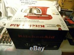 KitchenAid Artisan Tilt-Head Stand Mixer 5 Quart Empire Red with 7pc Knife Set NEW
