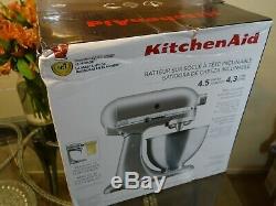 KitchenAid Deluxe 4.5 Quart Stand Mixer Silver KSM88SL Countertop