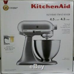 KitchenAid Deluxe Tilt-Head Stand Mixer, 4.5 Quarts, Silver (KSM88SL) NEW SEALED