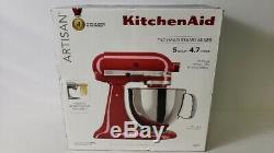KitchenAid KSM150PSER Artisan Series 5-Quart Tilt-Head Stand Mixer Empire RED