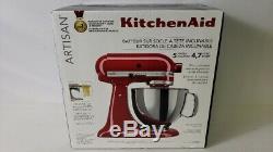 KitchenAid KSM150PSER Artisan Series 5-Quart Tilt-Head Stand Mixer Empire RED